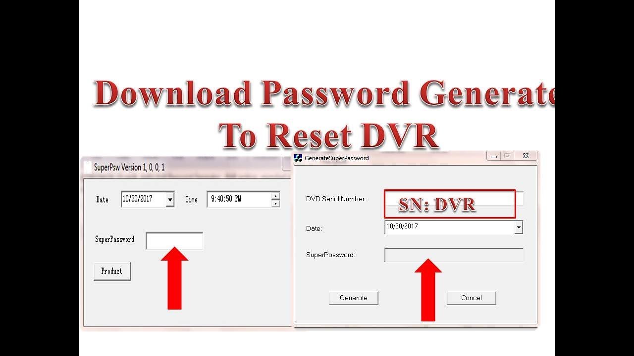 dvr password reset software download